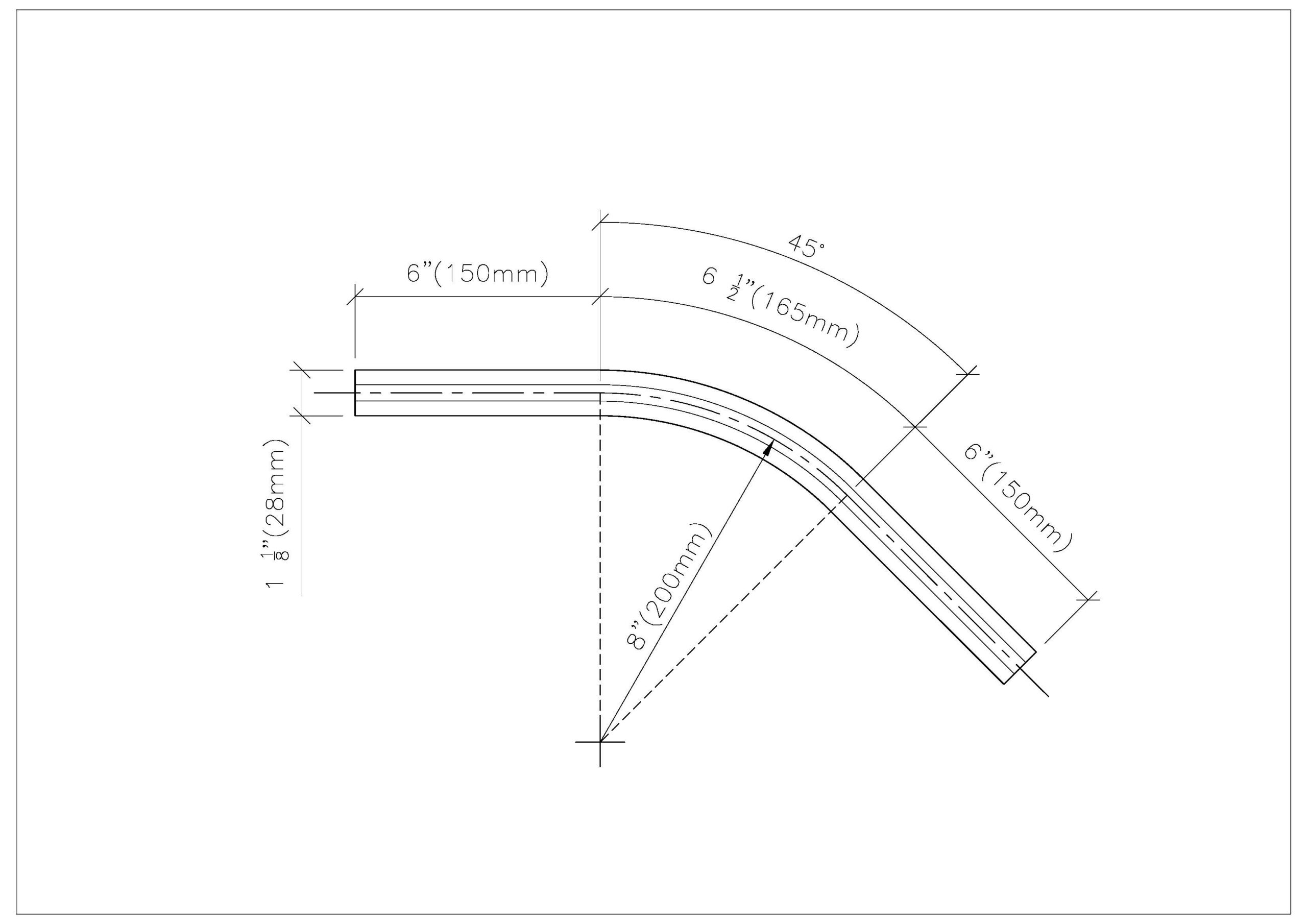 135° Pre-Bent Channel Rod