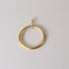 Gold Steel Rings with Plastic Insert and Eyelet (Type 2)
