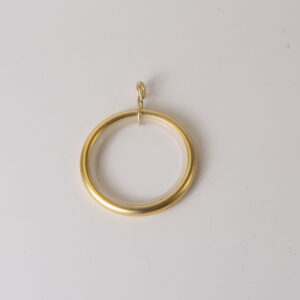Gold Steel Rings with Plastic Insert and Eyelet (Type 2)