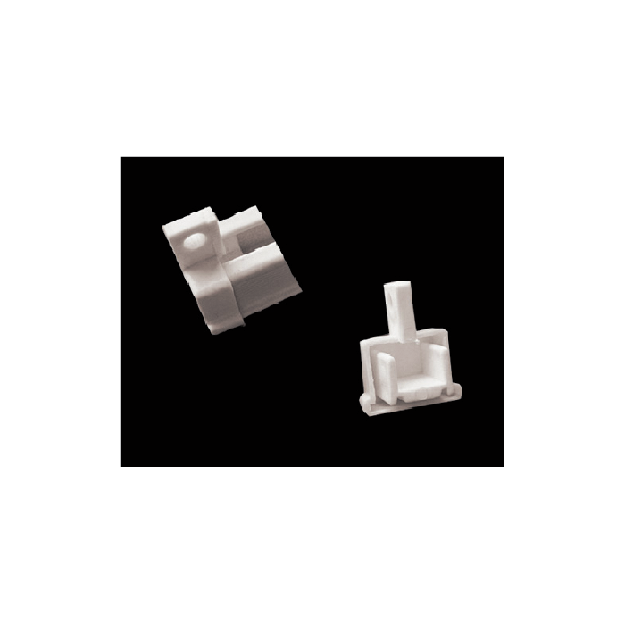 Low Profile Track (TRK1001) End Cap (Type 1)-WHT – 100 pc