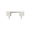 Double Track-End Cap-WHT- 1 pc