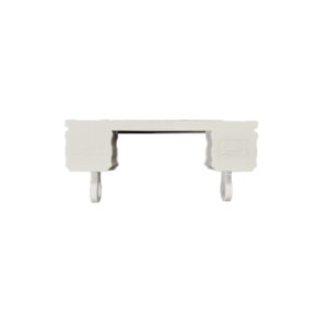 Double Track-End Cap-WHT- 1 pc