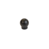 Ball Finials(F1)-Café Rod-BLK-1 pair