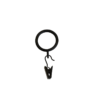 Rings with Clips-Café Rod-BLK- 1pc