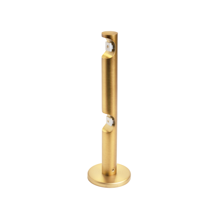 Double Wall Bracket Type 2 – GLD (1 1/8″ Ch. Rod)
