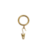 Rings with Clips-Café Rod-Gold- 1pc
