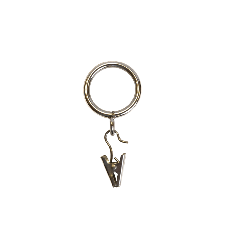 Rings with Clips-Café Rod-SST- 10 pc/bag
