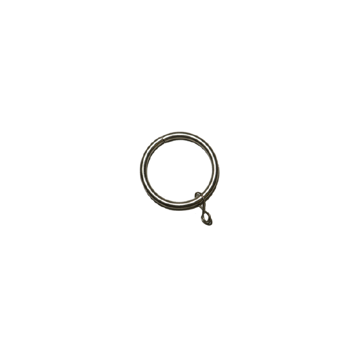 Steel Ring with eyelet (Type 1)- Pewter (PEW)