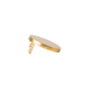 Flat End Cap - Gold (GLD) (1 1/8")