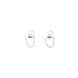 Hospital Track Plastic Hooks-White (WHT)-1 pc
