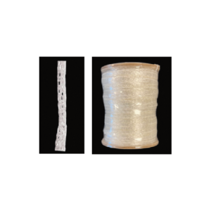 Wire Mesh Tube-White 3/8″ width 100m/roll