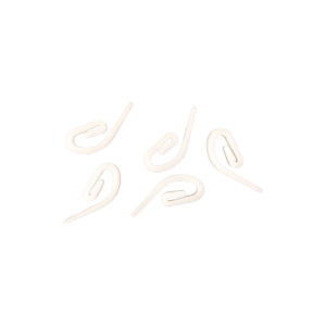 Plastic Pin Hook (Hook Type 1) – 200 pc/bag-WHT