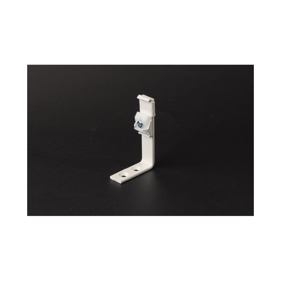 L Bracket with PVC Click-WHT-100 pcs (75mmx40mm)