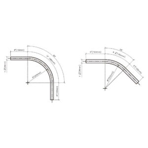 Pre-Bended Channel Rod – 90 degree – BRN
