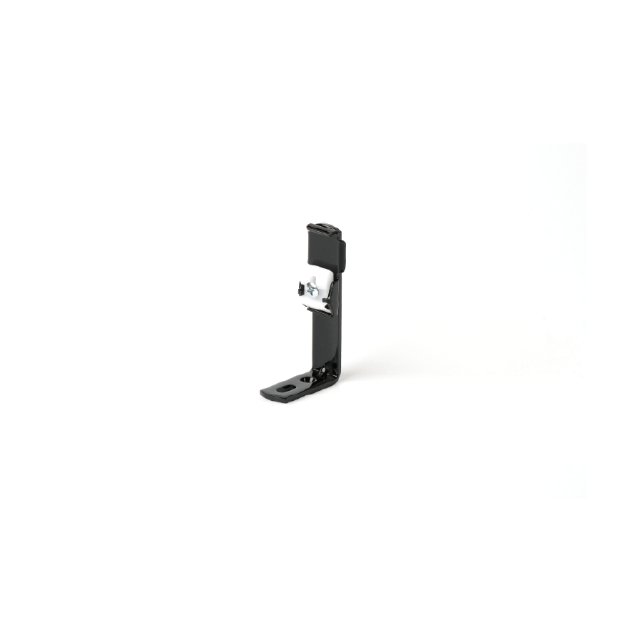 L Bracket with PVC Click-BLK-100 pcs (75mmx40mm)
