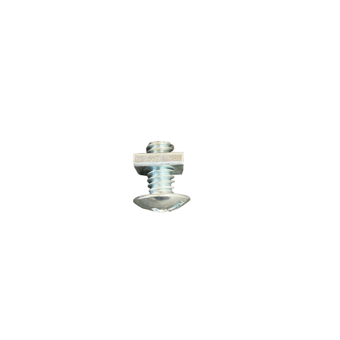 Metal End Stop (Bolt + Nut)-White