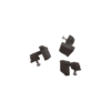 Low Profile Track (TRK1001) End Cap (Type 2)-BLK-100 pc