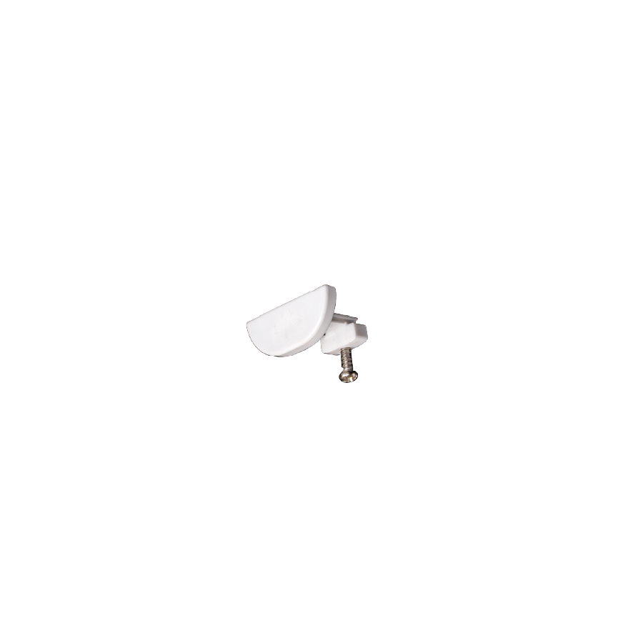KDH-DS track end cap Type2-LongWHT-50pc